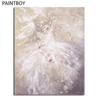 

PAINTBOY Framed Oil Painting Flower DIY Painting By Numbers Coloring By Numbers On Canvas Home Decor For Living Room