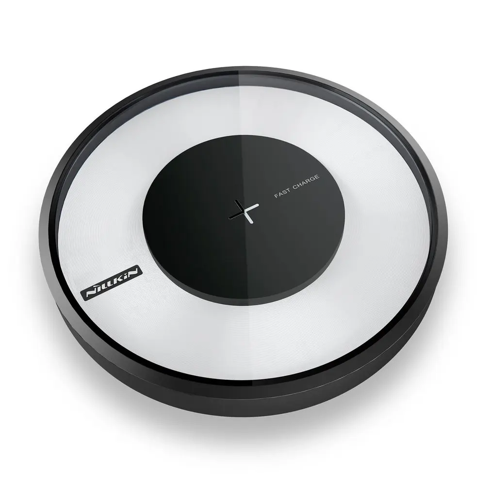 

1 Nillkin 10W Fast Qi Wireless Charger Pad with Colorful LED Light Magic Disk 4 for iPhone Xs for Samsung Galaxy Note 9