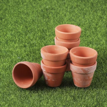 

10Pcs 4.5x4cm Small Mini Terracotta Pot Clay Ceramic Pottery Planter Cactus Flower Pots Succulent Nursery Pots Great for Plants