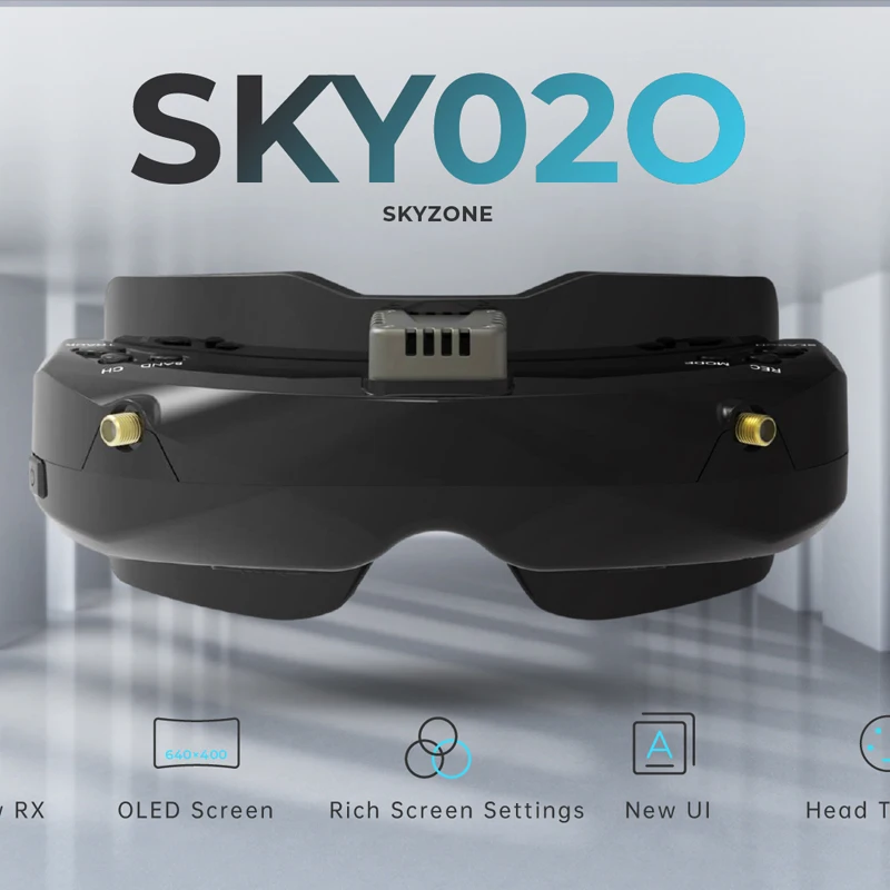 SKYZONE SKY02O 5 8 ГГц 48CH Diversity FPV Goggles Поддержка 2D/3D HDMI Head Tracking &amp Fan DVR фронтальная камера