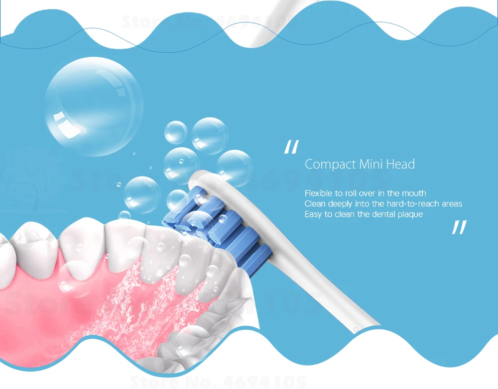 2pcs Oclean One / SE Replacement Brush Heads for Electric Sonic Toothbrush 