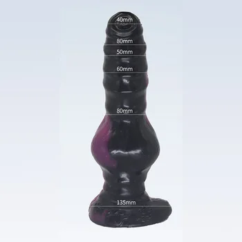 Animal Dildo Realistic Fake Dog Penis Sexy Toys Female Vagina Massage Soft Butt Plug Big Dick Adult Anal Sex Toys For Women 6