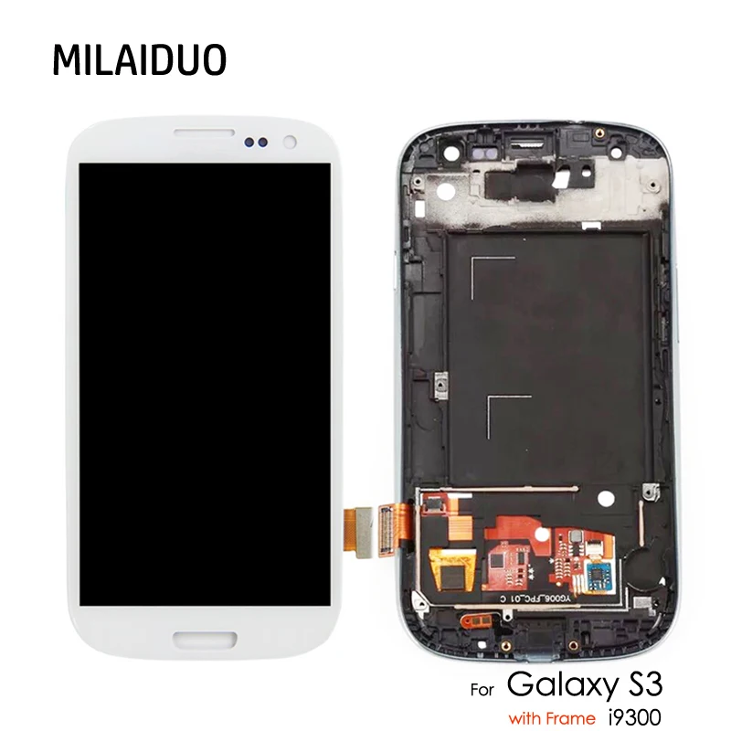 5 шт. IPS ЖК-дисплей для Samsung Galaxy S3 S III I9300 I9300i I9301 I9305 регулировка яркости сенсорного
