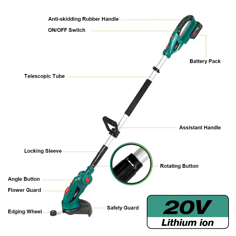Ferrex 20v Cordless Pole Saw Battery Wholesale Discounts