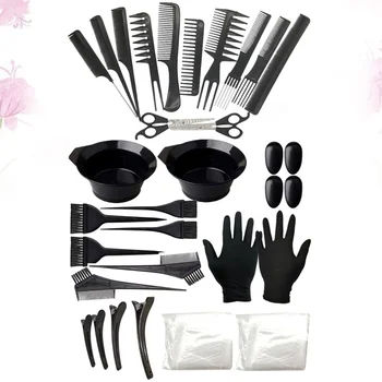

34pcs Portable Useful Hair Tinting Tool Hair Coloring Set Hair Comb Dye Hair Tool for Home