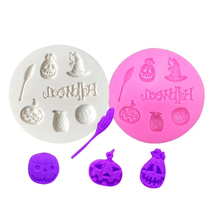 

Halloween Hat Pumpkin DIY Sugarcraft Silicone Mold Cake Decorating Tools Chocolate Gumpaste Mold Moldes D Silicona Para Fondant