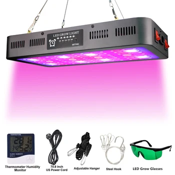 

2400W Full Spectrum Panel lamp LED Grow Light Greenhouse Horticulture Grow Lamp for Indoor Plant Flowering Lamp switching