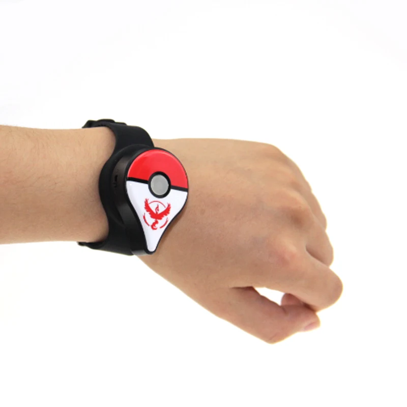 Новейший Bluetooth браслет с автоматической ловлей для Pokemon GO Plus с перезаряжаемой батареей внутри - Цвет: Red white