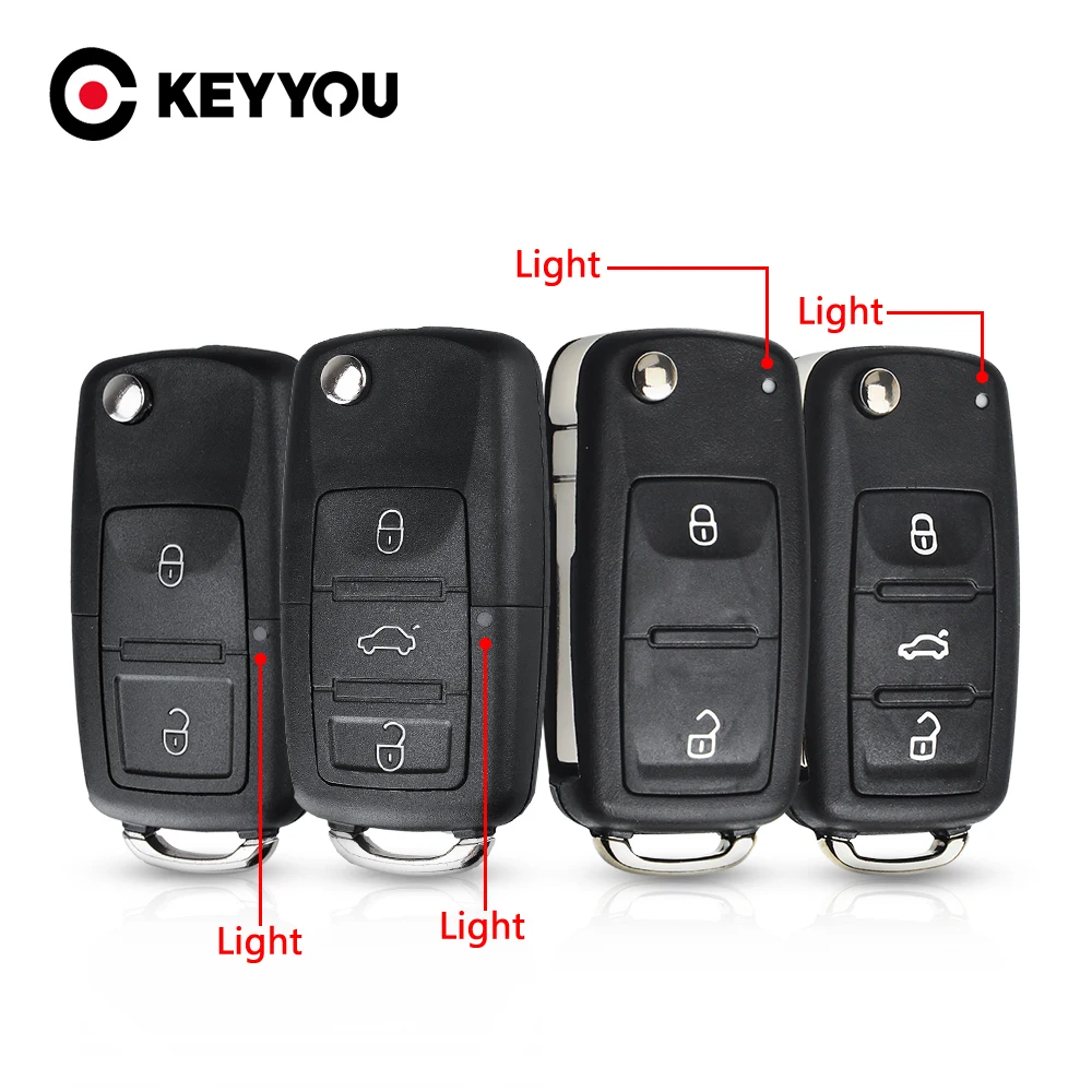 2 4 3 tasten Remote Key Fall Für VW VolksWagen skoda fabia Golf Beetle  Tiguan passat Flip Folding key shell fob Auto schlüssel Abdeckung -  AliExpress