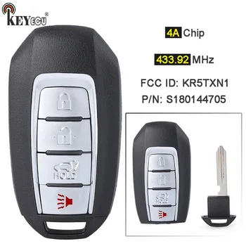 Keyforkess 433.92MHz 4A Chip ID FCC: KR5TXN1 Continental: S180144705 Smart Remote Key Fob per Infiniti QX50 2020 2021