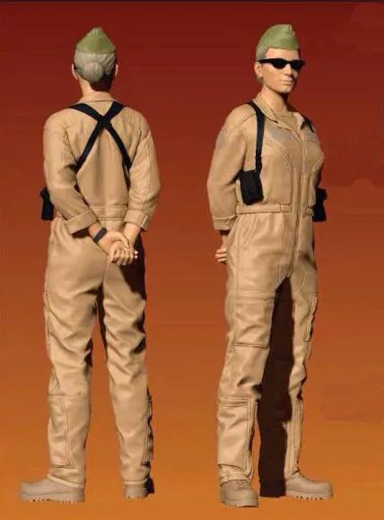 

1/35 Resin Figure Women Soldier 1pc Model Kits