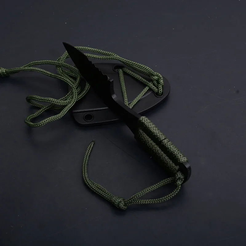 Hot 440 blade claw fixed knife mini keyneck protection hunt pocket Outdoor Tactical survive camp Knives cool sheath cut EDC tool