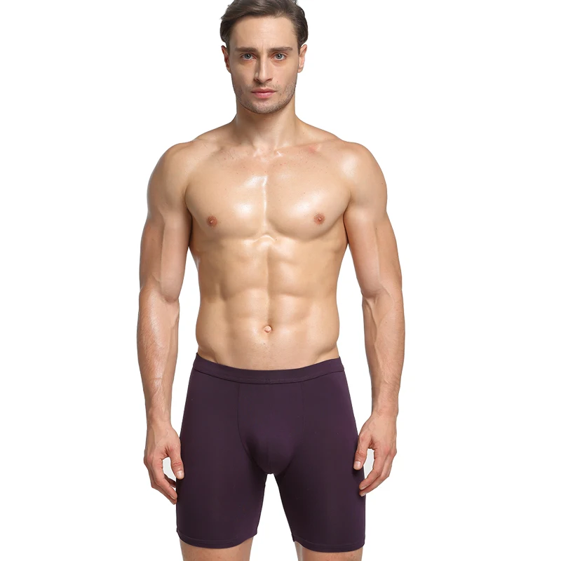Мужское нижнее белье супердлинные спортивные трусы большого размера для бега