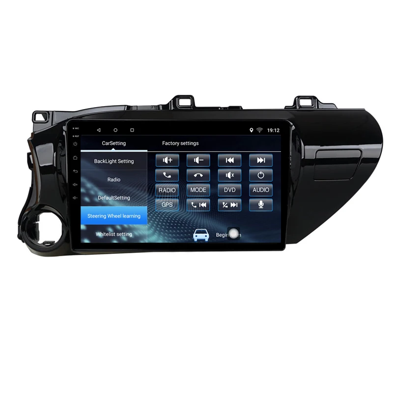 Android 10 автомобильный DVD мультимедийный плеер GPS для Toyota Hilux пикап AN120 2015 16 17 2019 2020