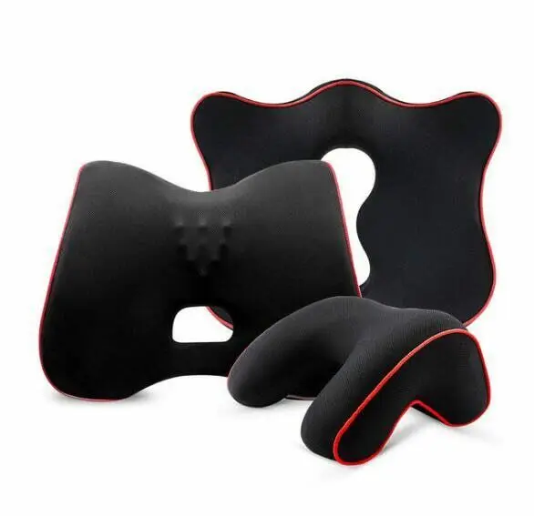 Подушка для сиденья автомобиля и подушка для поддержки спины набор пены памяти снимает сиденье Подушка для здоровья