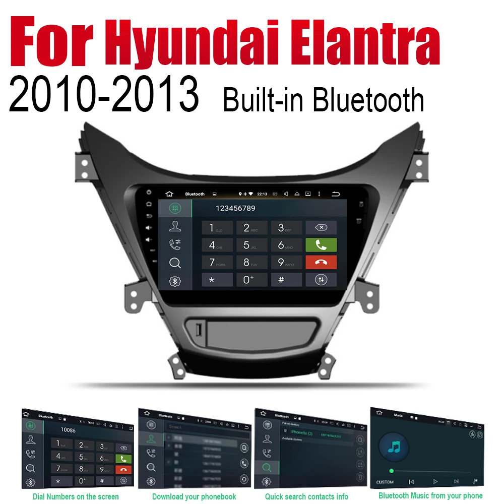 Автомобильный проигрыватель gps навигация для hyundai i35 Elantra 2010 2011 2012 2013 автомобильный Android мультимедийная система экран Радио стерео