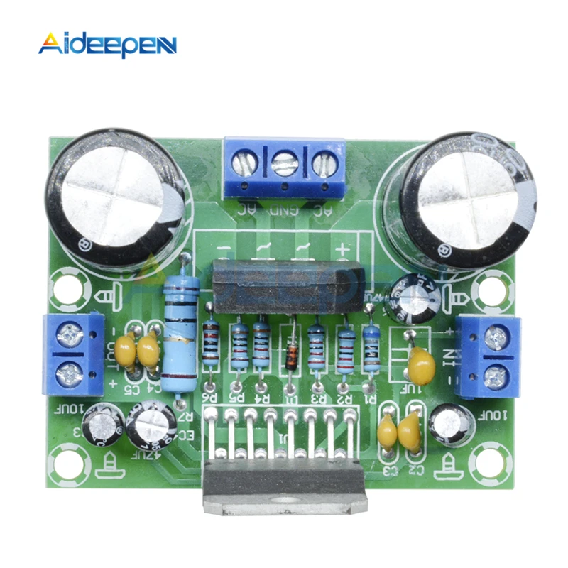 TDA7293 переменного тока 12 V-с алюминиевой крышкой, 50В 100W цифровой аудио моно-усилитель один канал, AMP доска 2X50 Вт модуль усилителя