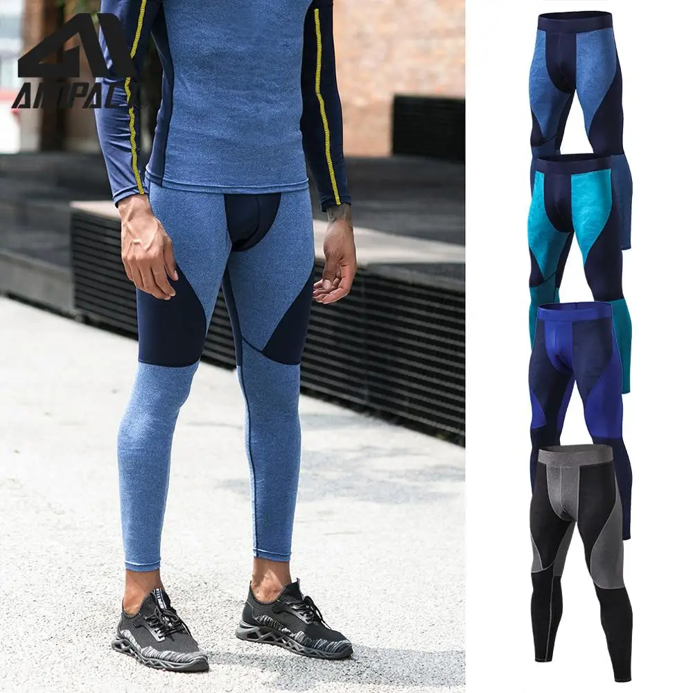 Aimpact Men Sexy Tight Pants Print Trousers Casual Sweatpants Elastic Slim Fitted Active Crossfit Workout AQ18