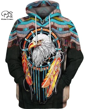 

Black Native Indian 3D Hoodie Tee Men Women New Fashion Hooded Sweatshirt Long Sleeve Pullover Style-2