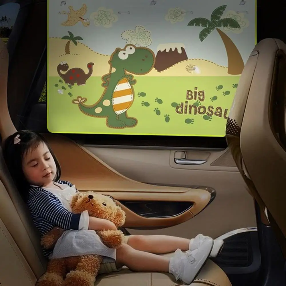 

Cartoon Car Curtain Sunshade Curved Sunscreen Insulation Cooling Sunshade Suction Cup Child Insulation