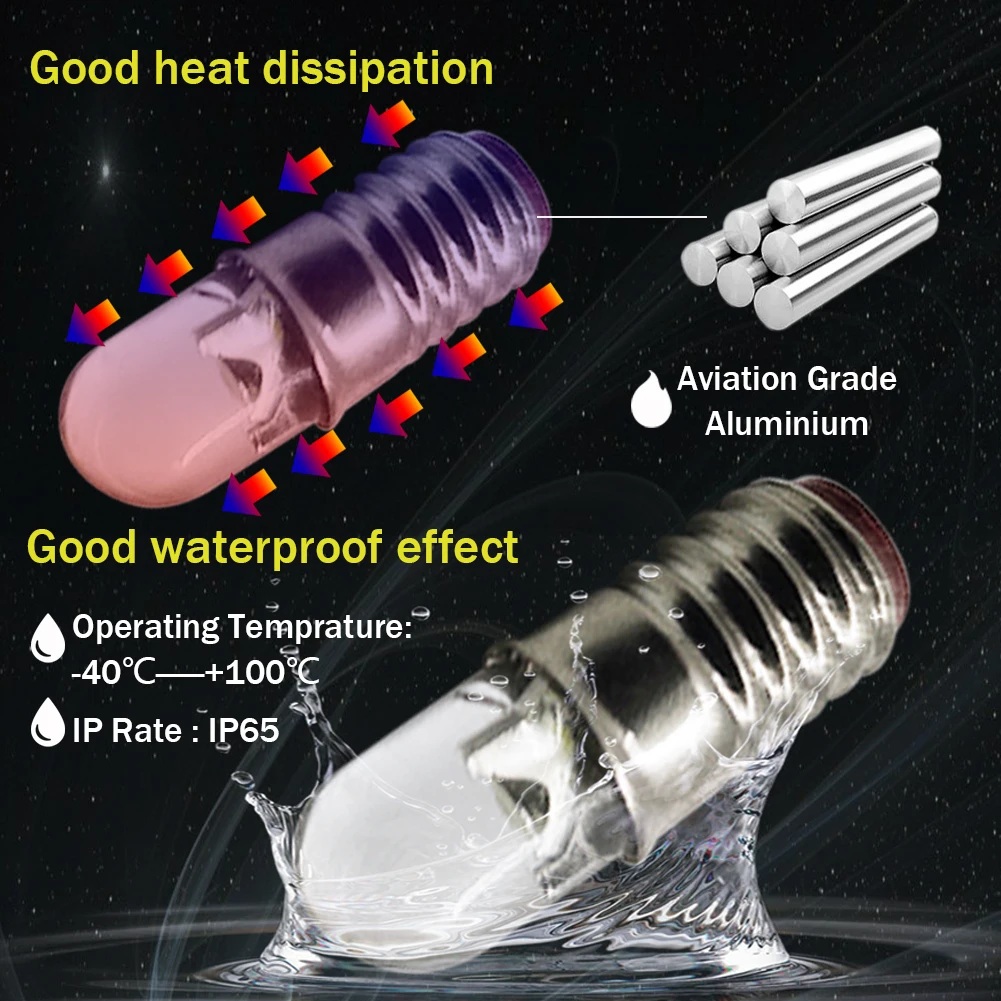 RUIANDSION 10 Pcs  E5 LED E5.S  3V 6V 12V 24V F3SMD 鸮 ü 4300K 6000K ǳ   60Lm 4.5mm