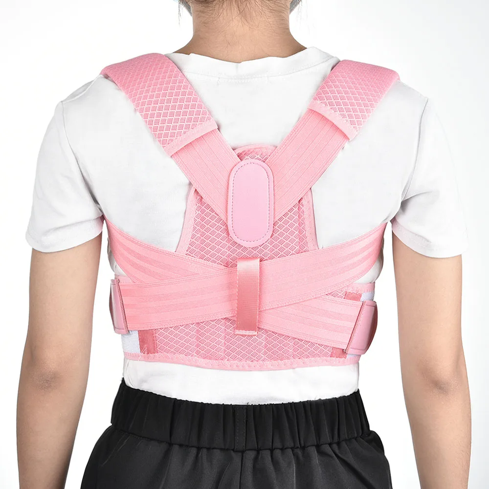 

Children Adjustable Back Posture Corrector Breathable Shoulder Brace Back Support Belt For Kids Orthopedic Corset Back Straps