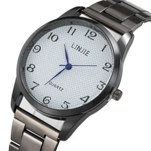 

Fashion Men's Quartz Wrist Watch Simple Classic Women Watch Black Stainless Steel Men Watches relogio feminino Dropshipping XFCS