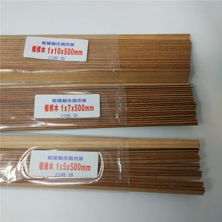 Length 500mm ship hull American Cherry wood strips Boat Deck wood