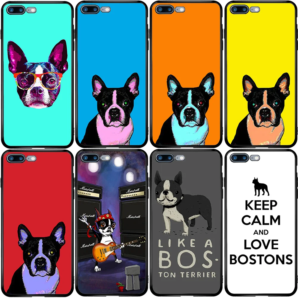 Cover Case for iPhone Oneplus 5S SE 2020 6S 7 8 6T 8T Plus XS XR 11 12 Pro Mini Max Boston Terrier Dog | Мобильные телефоны и