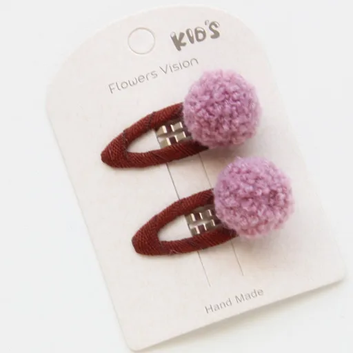 9-2pcs 2 шт./лот, разноцветные бутиковые заколки для волос для маленьких девочек, модные заколки для волос с маленькими цветками и шариками, Детские аксессуары для волос - Цвет: 9-2pcs