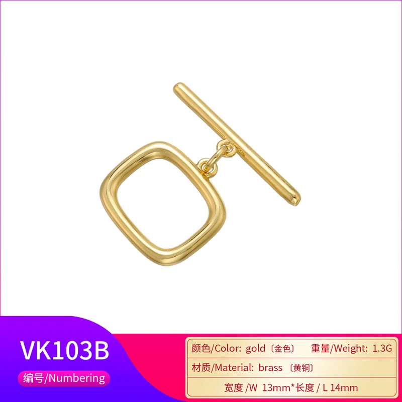 Zhukou oval/herz messing ot verschlüsse haken für frauen hand gefertigte halskette armband schmuck zubehör machen ergebnisse modell: vk100 – Detail 28