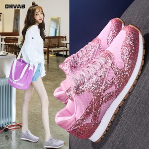 Women Shoes Tenis Feminino Mesh Women Casual Shoes Designer Chunky Shoes Women Sneakers Pink Black New Fashion Platform Sneakers