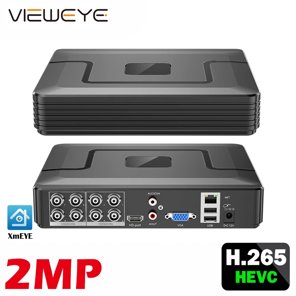 Камера видеонаблюдения XMeye H.265 + Hi3521D 8 каналов 5 мп гибридный wi fi 6 в 1