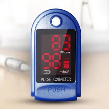 

Finger Oximeter Plastic Silicone Led Display Fingertip Blood Pulse Oximeter Medical Heart Rate Monitor 1 Set
