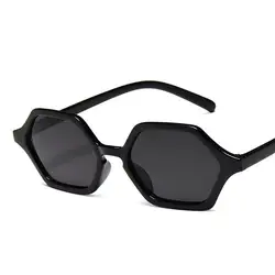 Новые полигональные солнцезащитные очки с небольшой оправой, металлические шарниры, модные популярные разноцветные леопардовые узоры