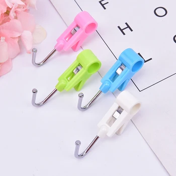 

4pcs 2 In 1 Plastic Beach Towel Clips Portable Quilt Clips Bed Sheet Clothespins Underwear Clips Windproof Clothes Pegs