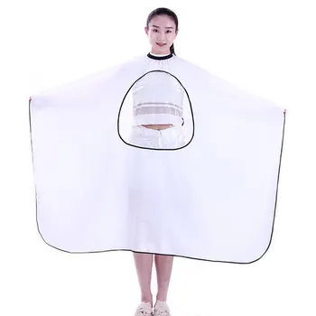 Kaufen Salon Barber Haar Schneiden Haarschnitt Cape Friseur Mit Klare, Transparente Sichtfenster Für Haar Schneiden Färbung Barber Cape