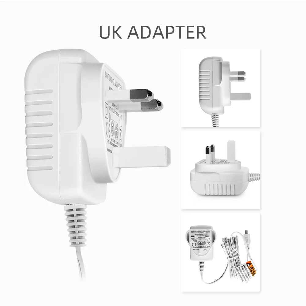 UK Plug 100-240 В к DC 5 В 1A 1000mA адаптер зарядное устройство для детского монитора модель VB601/VB602/VB603/VB605/VB607 - Цвет: UK Plug