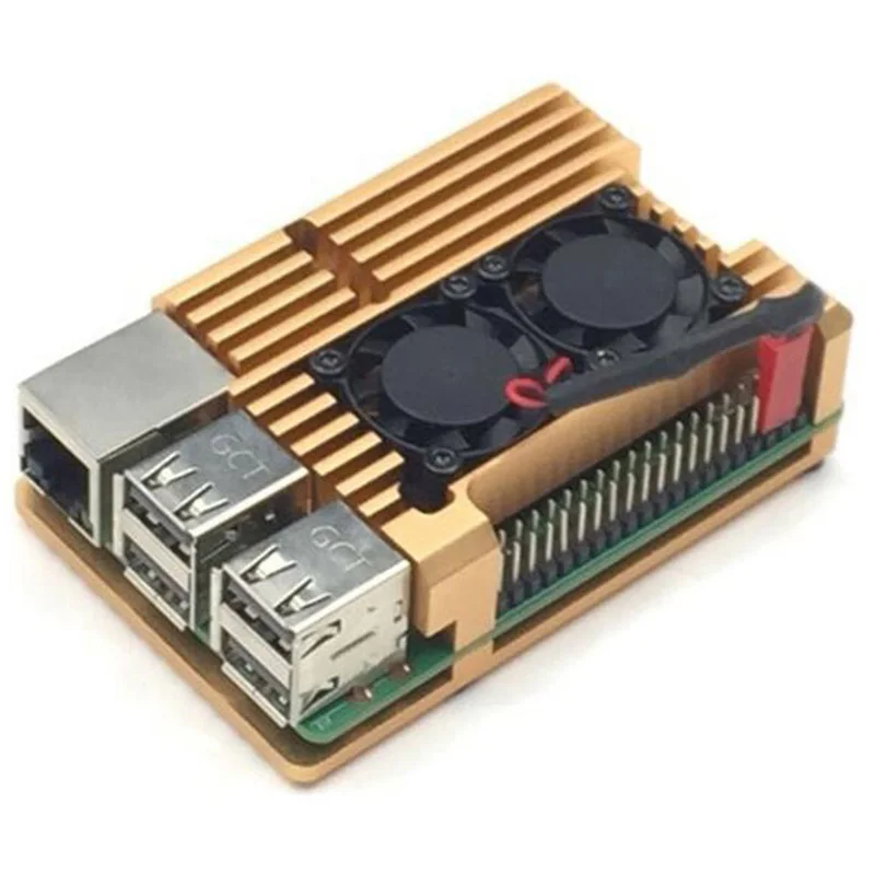Новинка для Raspberry Pi3 Generation B type 2b/3b корпус из алюминиевого сплава Вентилятор охлаждения DOM668