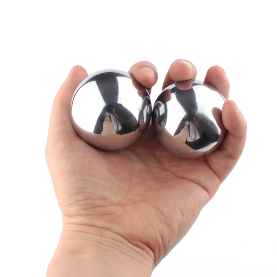 

2pc Chinese Baoding Balls Fitness Handball Sport Power Training Iron Ball Exercise Stress Relaxation Hand Massage Ball 50mm