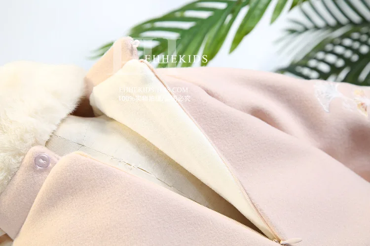 Hanfu/зимняя одежда для девочек; вельветовый комплект из 3 предметов в китайском стиле; коллекция года; детский утепленный Воротник с вышивкой
