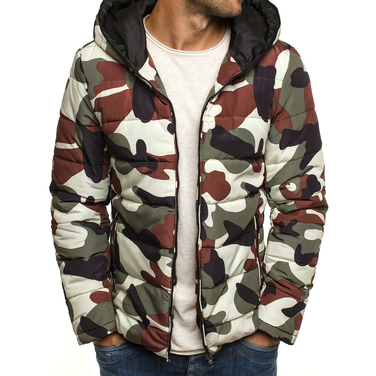 

ZOGAA New Men Winter Jacket Coat Fashion Quality Cotton Padded Windproof Thick Warm Soft Brand Clothing Hooded Male Parkas 2019