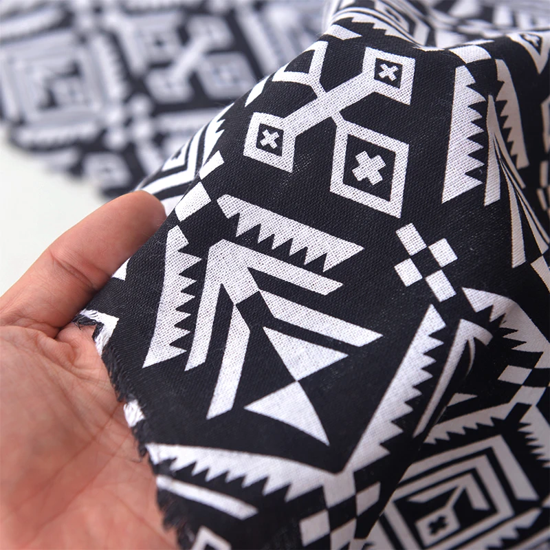 Национальный Ветер Черный Крест Алмаз геометрические хлопок и лен диван подушка