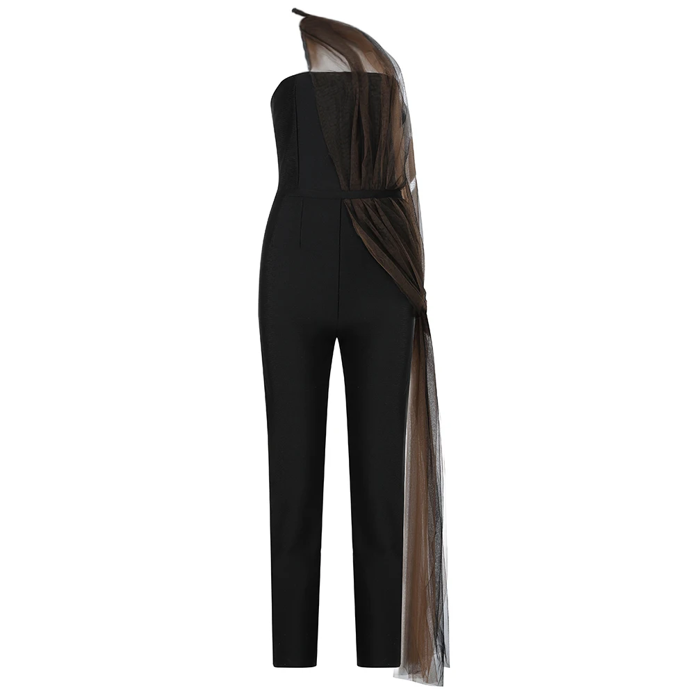Ocstrade New Bandage Jumpsuit 2020 Women Sexy One Shoulder Black Bodycon Bandage Jumpsuit Celebrity Evening Party Club Jumpsuit Ocstrade New Bandage Jumpsuit 2020 Women Sexy One Shoulder Black Bodycon Bandage Jumpsuit Celebrity Evening Party Club Jumpsuit
