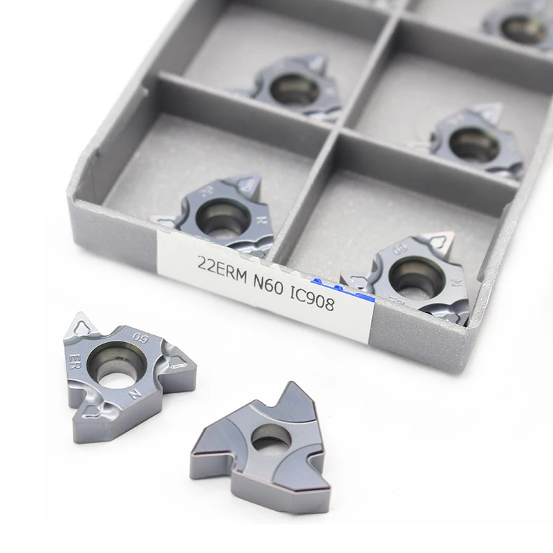 10 шт. твердосплавные вставки 22ERM N60 IC908 пластина CNC лезвие с резьбой токарный