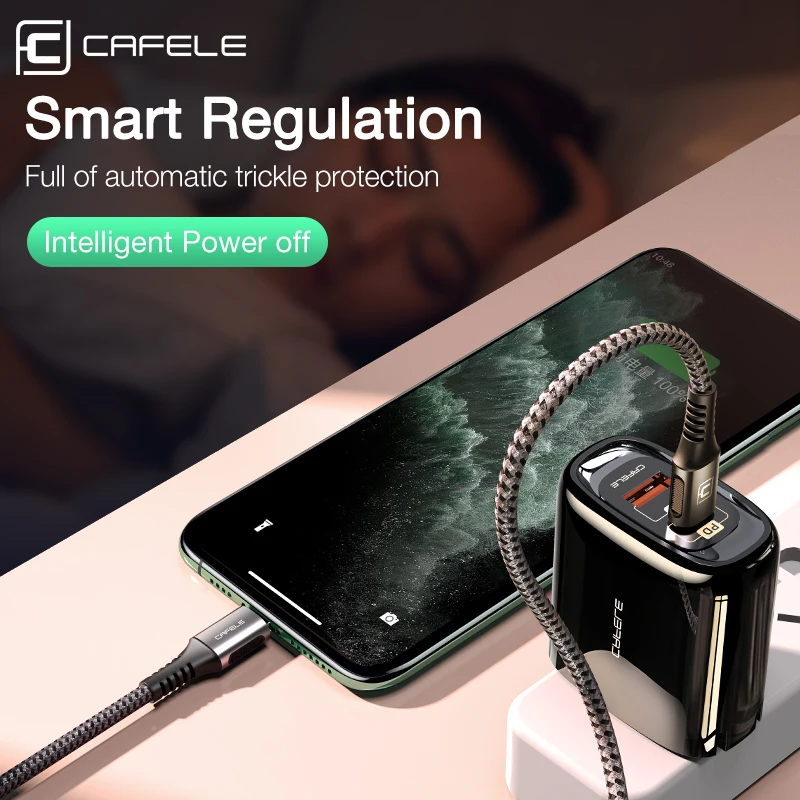CAFELE 18 Вт PD кабель USB C для Ligntning iPhone 11 Pro Max XS 8 plus Быстрая зарядка ios 13 12 Синхронизация