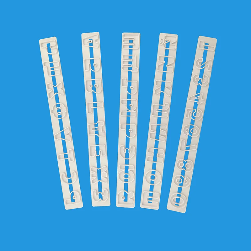 5pcs  Cake Tools Russian Alphabet Letters Numbe Cutter Set Biscuit Stamp Mould Baking Sugarcraft Mold03