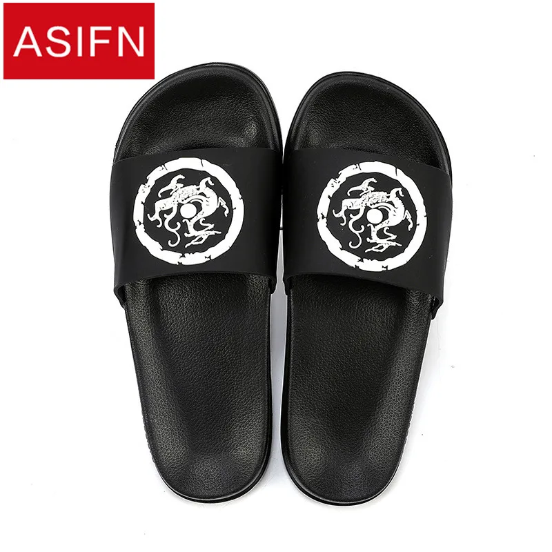 ASIFN тапочки мужские, трендовые, для улицы, мужские шлепанцы для ванной, Нескользящие, износостойкие, домашние, женские, парные сандалии