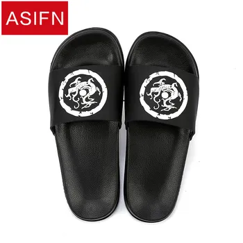 

ASIFN Slippers Male Trend Out of The Street Men Slides Wearing A Bathroom Slip Wear-resistant Home Indoor Women Couple Sandals