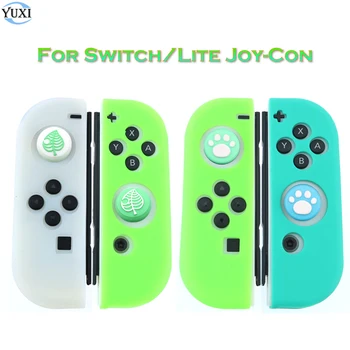 

YuXi Animal Crossing Silicone Case For JoyCon Analog Thumb Stick Grip for Nintend Swith / Lite Joy Con Controller Joystick Cap